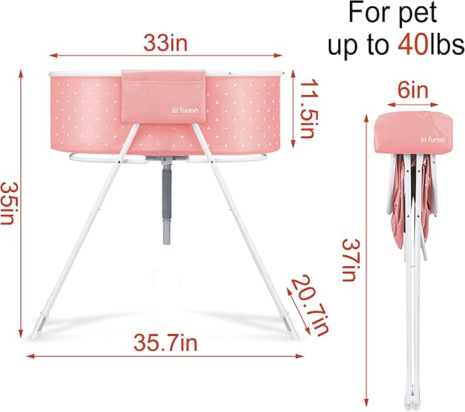 Furesh Little Dipper Dog Bath Tub and Wash Station - Image 2