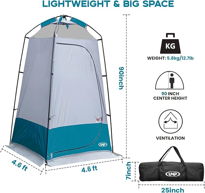 Shower Tent, Outdoor Camping Privacy Shelter-Dressing Changing Room-Portable - Image 2