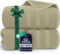 DAN RIVER 2 Pack Luxury Bath Sheets 35x70, 600 GSM, Soft & Quick Dry 100% Ring by DanRiver