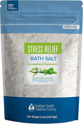 Stress Relief Bath Salt 128 Ounces Epsom Salt by BetterBathBetterBody