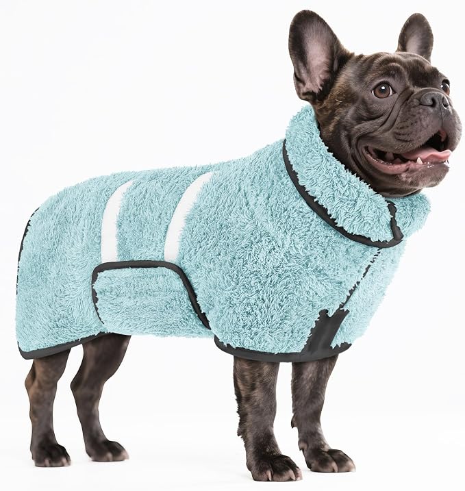 Bienbee Dog Bathrobe, Quick Drying Super Absorbent Dog Robes by Bienbee