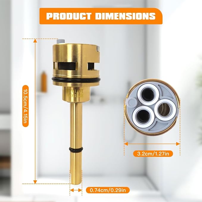 Shower Valve Repair Kit Fit for Delta R10000-unbx R10000-unbxhf, 6-Position - Image 2