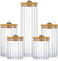 FANTESTICRYAN Glass Storage Jars Set of 5, Decorative Coffee Bar Container by FANTESTICRYAN