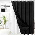 3 in 1 Extra Long Shower Curtain Set-72 W x 84 H, Waterproof Fabric by Unknown