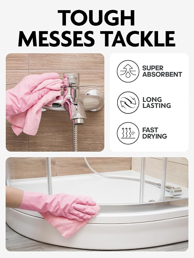Fantasticlean Microfiber Cleaning Cloth Roll -75 Pack, Tear Away Microfiber - Image 6