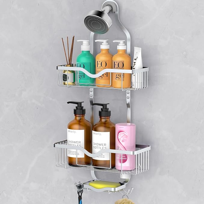 Kadolina Shower Caddy Hanging, Bathroom Shower Rack, Bathroom Organizer by Kadolina