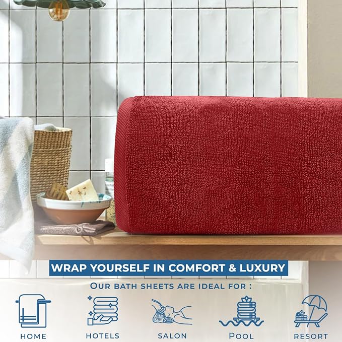 DAN RIVER Pack of 1 Bath Sheet 40x80 Inches, Luxury Large Towels Oversized - Image 8