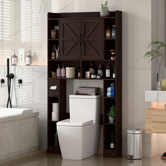 Farmhouse Storage Cabinet Over Toilet - Image 5