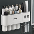 No-Drill Wall Mounted Toothbrush Holder, Bathroom Shelf, by Celsitudo