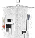 Ceiling Mount Shower Faucet Set Square Showerhead Bathroom Rainfall Shower by IUERASD