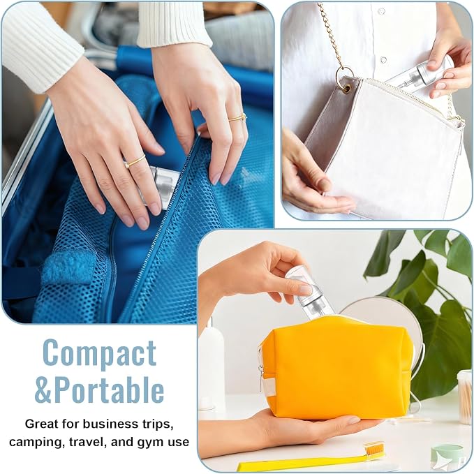 5 Pack 2 oz Travel Foam Pump Bottle, 60 ml Foam Dispenser, Hair Mousse - Image 5