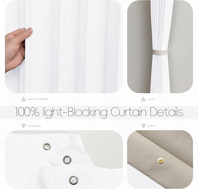 Accordian Door Curtain, 100% Blackout Folding Magnetic Doorway Curtains - Image 5
