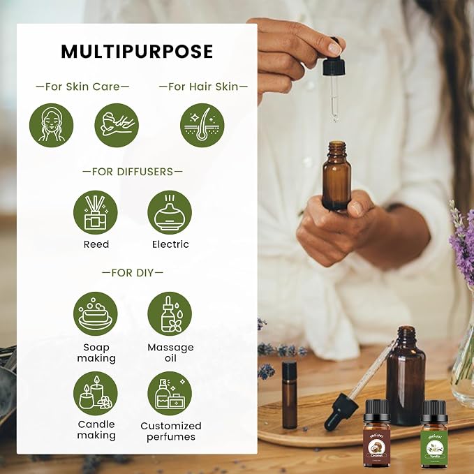 yethious Vanilla Coconut Essential Oil Set Coconut Oil Organic Vanilla - Image 4
