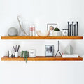 Homeforia 48 inch Oak Floating Shelf, High End Solid Real Wood 48inch Floating by Homeforia