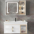 24" Bathroom Vanity with Sink, Floating Bathroom Cabinet Include Smart LED by LUTHXAY