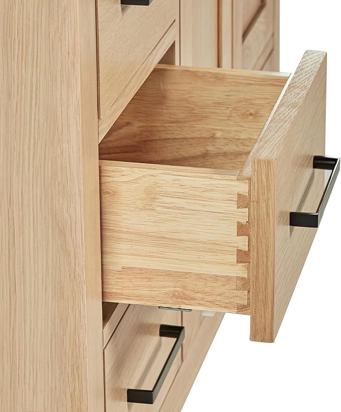 ARIEL Cambridge 36 Inch Oak Bathroom Vanity - Image 8