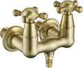 SUMERAIN 3-3/8" Tub Wall Mount Clawfoot Bathtub Faucet Two Cross Handles by SUMERAINFAUCETS