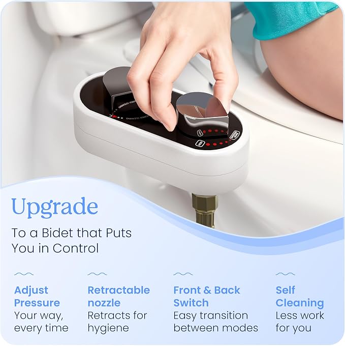 CLEAR REAR Bidet Attachment for Toilet Seat - Image 3