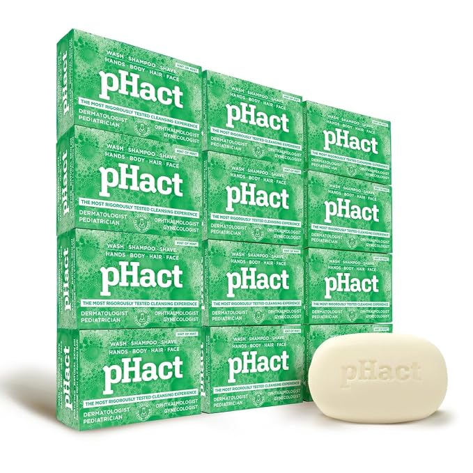 ANDREW LESSMAN pHact Moisture-Rich, Soap-Free Cleansing Bar Hint of Mint. - Image 2