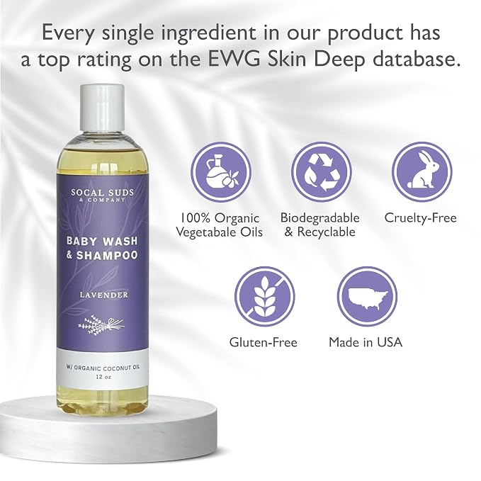 SoCal Suds & Company Organic Baby Shampoo and Body Wash - Image 2