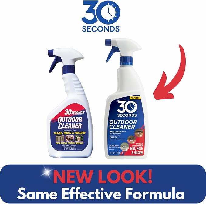 30 SECONDS Outdoor Mold & Mildew Stain Remover Spray | Ready To Use | 32 fl. - Image 3