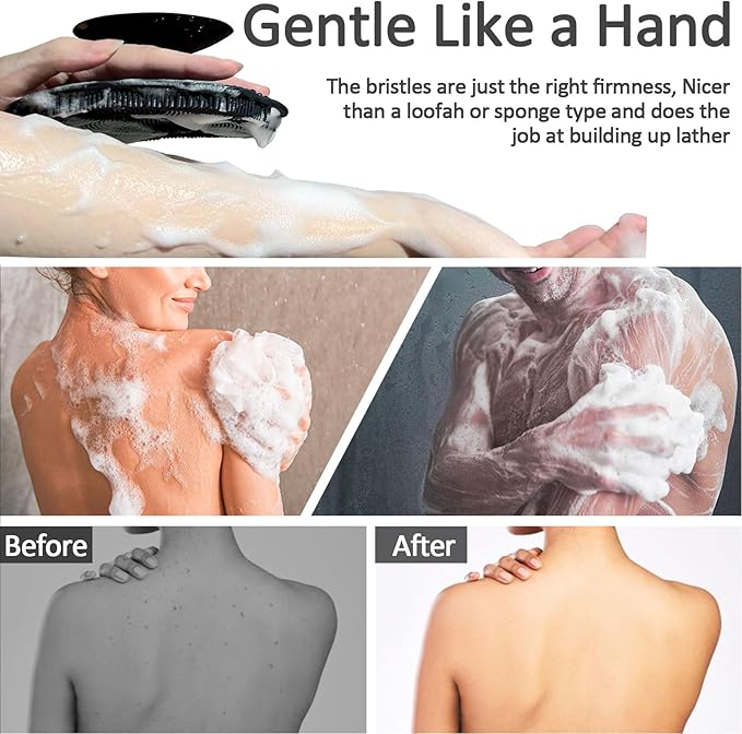 Soft Silicone Body Scrubber, Gentle Like a Hand Exfoliating Your Skin and Build - Image 6
