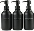 MaisoNovo Refillable Shampoo and Conditioner Bottles | 16.9 fl oz Set of 3 by MaisoNovo-TheArtofSustainableLiving