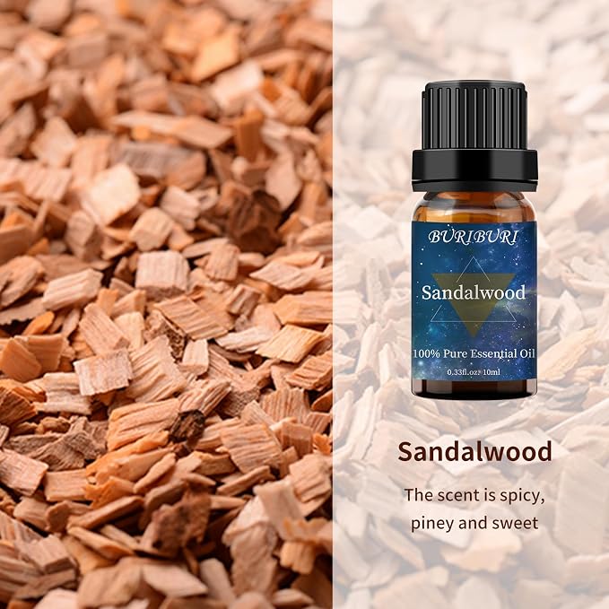 BURIBURI Sandalwood Essential Oil and Frankincense Essential Oil - Image 3