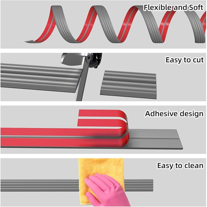 20FT Flexible Wall Corner Protector Moulding Trim, Peel and Stick Inside & - Image 8