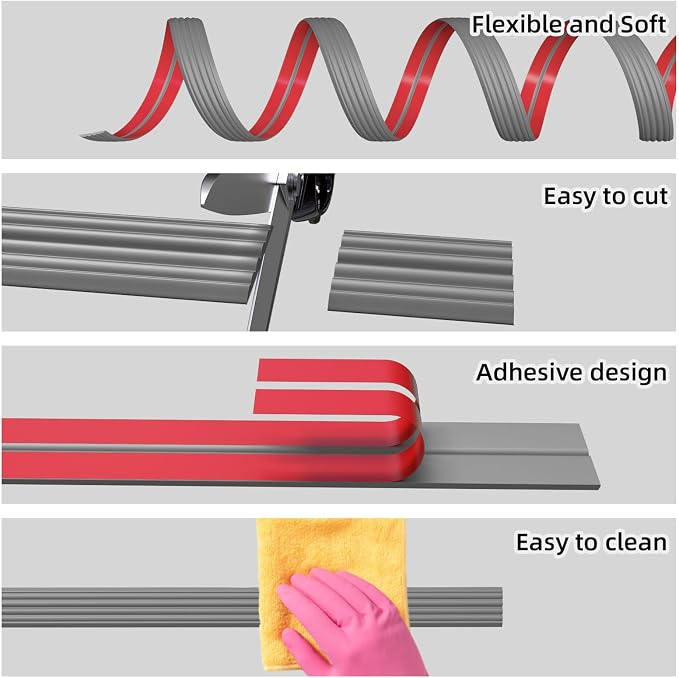 10FT Flexible Wall Corner Protector Moulding Trim, Peel and Stick Inside & - Image 8