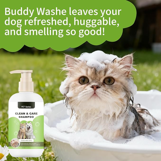 Clean Care Shampoo for Dogs and Cats, Seasonal Itch Relief Shampoo, Skin and - Image 5