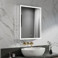 LED Medicine Cabinet Mirror for Bathroom, 24x30 Medicine Cabinet by YUGAHompack