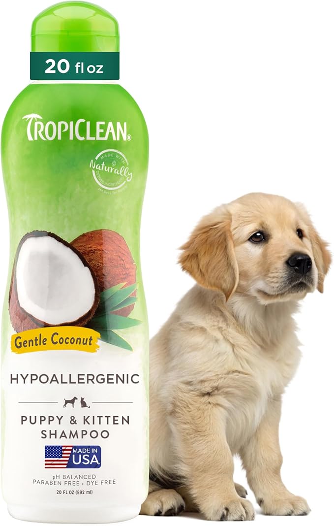 TropiClean Gentle Puppy Shampoo, Dog Shampoo by TropiClean