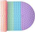 Push Pop Bubble Bath Mat for Kids, Rainbow Large Non-Slip Silicone Tub Mat by joiyota