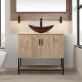 UEV Rustic Oak 36" Bathroom Vanity by YourHomeExcellentVendor