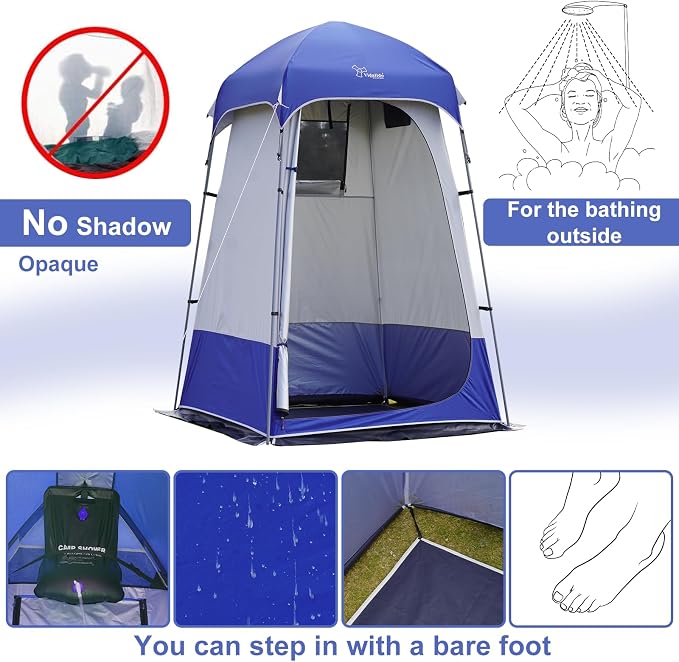 Outdoor Shower Tent Changing Room Privacy Portable Camping Shelters - Image 3