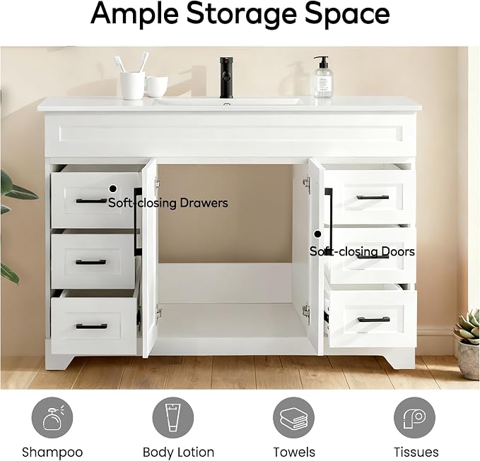 48” Luxurious Bathroom Vanity - Image 5