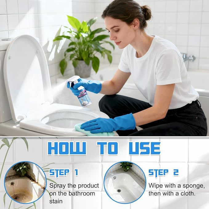 Bathroom Descaler Foam Cleaner, 2025 New Bathroom Descaler, Bathtub Cleaner - Image 5