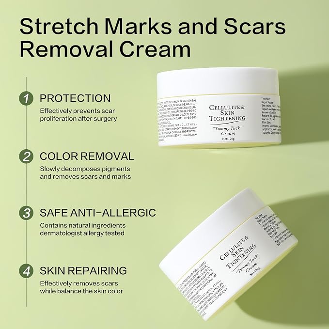Stretch Marks Removal Cream for Pregnancy Massages Body & Reduces Scar - Image 6