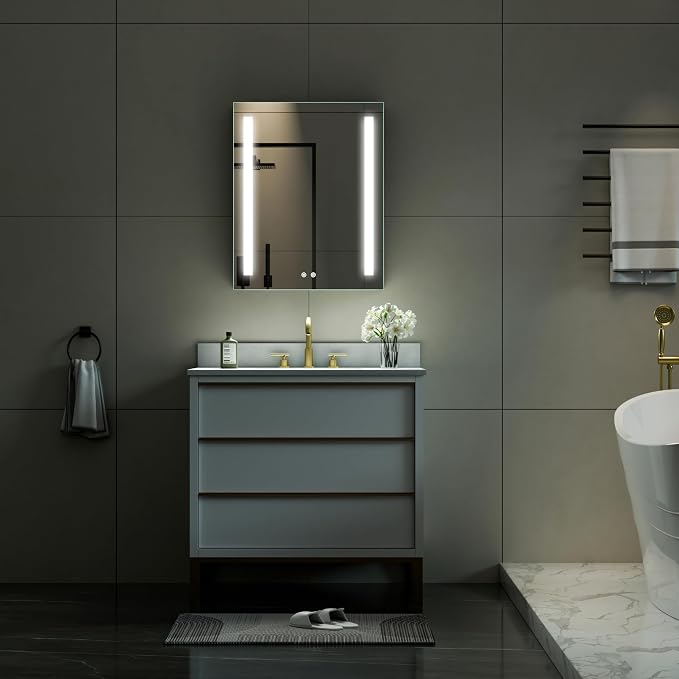 WELLFOR 24" X 30" LED Medicine Cabinet - Image 12