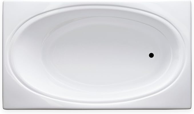Carver Tubs - SR7242 - Modern White Fiberglass Soaking Bathtub - Image 4
