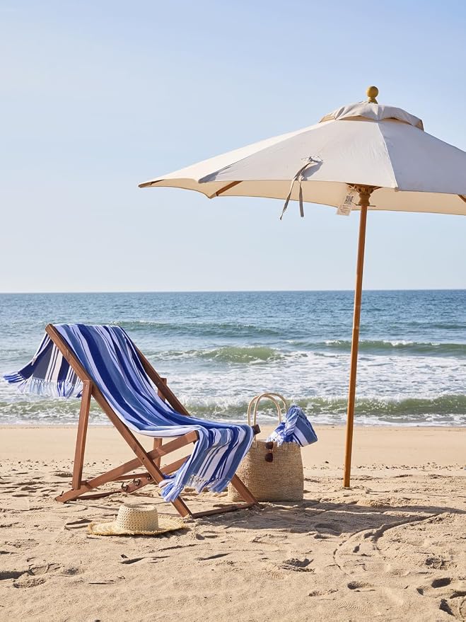 Laguna Beach Textile Co. Striped Cabana Beach Towel - Image 2