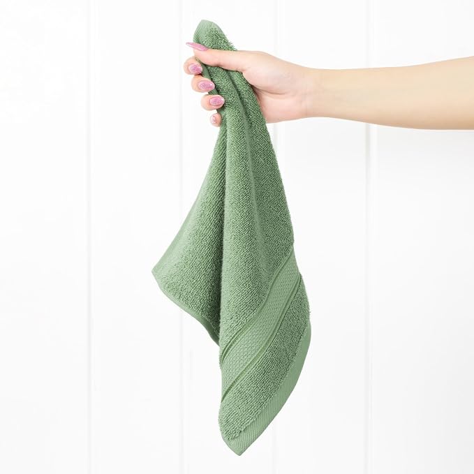 American Soft Linen Salem Washcloth Sets, 4 Piece Luxury 600 GSM 100% Cotton - Image 3