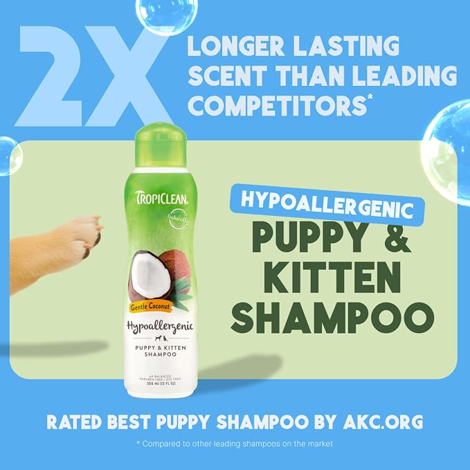 TropiClean Gentle Puppy Shampoo, Dog Shampoo - Image 3