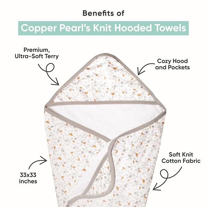 Copper Pearl Premium Knit Hooded Bath Towel Gunnar - Image 2