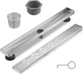 Sharp-tec Linear Shower Drain, 48 inch Shower Drain by Sharp-tec