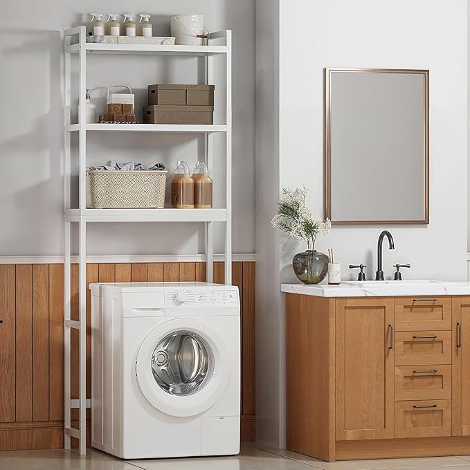 Gizoon 3 Tier Over The Toilet Storage Cabinet, Bamboo Bathroom Over Toilet - Image 4