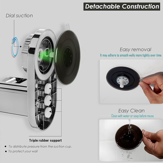 Suction cup Handheld Shower Head Holder - Image 4