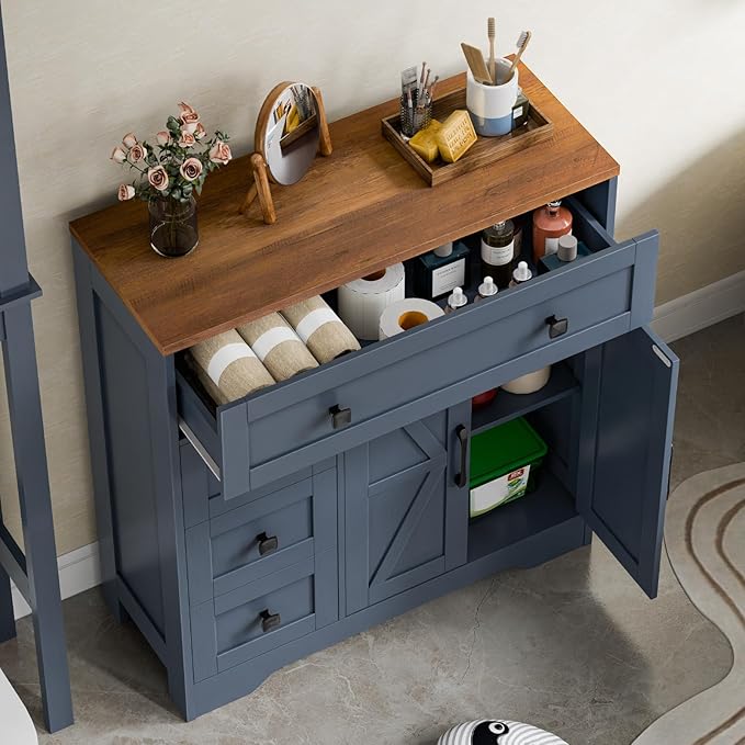 Vabches Farmhouse Storage Cabinet - Image 4