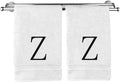 Monogrammed Hand Towel, Personalized Initial Gift, Extra Absorbent 100% Turkish by BareCotton
